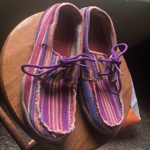 Twisted x lace up Purple shoes